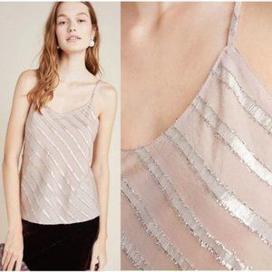 Anthropologie | NWT Bea Striped Shimmer Cami